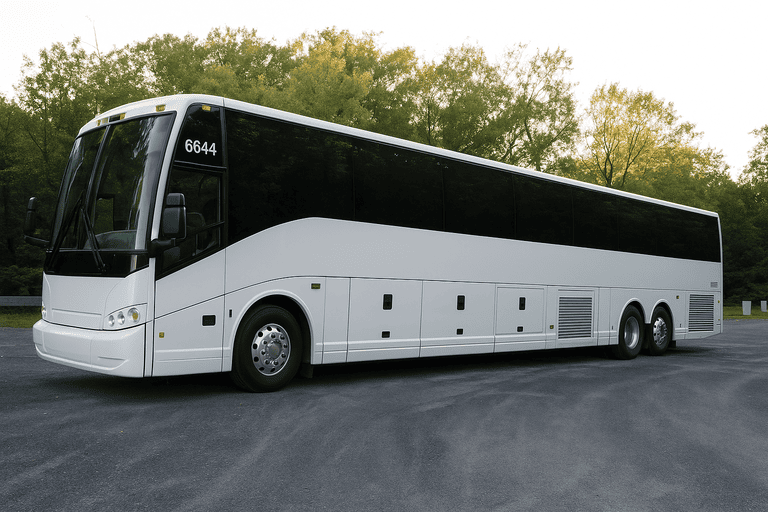 exterior of Rogers Charter Bus coach bus
