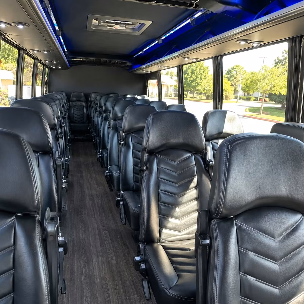 25 passenger minibus inside